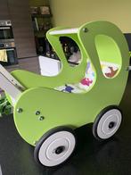 Houten poppenwagen & dekentje, Kinderen en Baby's, Ophalen, Gebruikt, Duw- of Trekspeelgoed