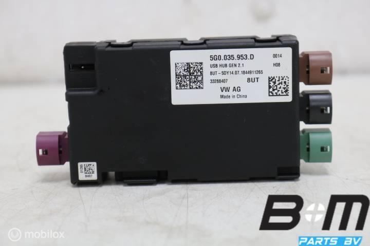 USB hub met spanningsomvormer VW Polo 2G 5G0035953D, Gebruikt