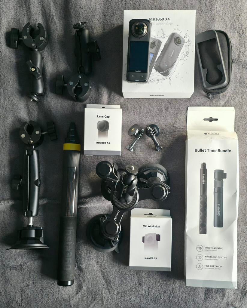 Insta360 X4 set met veel accessoires, TV, Hi-fi & Vidéo, Caméras action, Enlèvement
