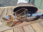 AUTHENTIEKE VINTAGE RAY BAN AVIATOR ZONNEBRIL., Brun, Enlèvement, Utilisé, Ray-Ban