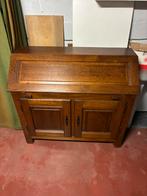 secrétaire chêne massif, Maison & Meubles, Enlèvement, Comme neuf
