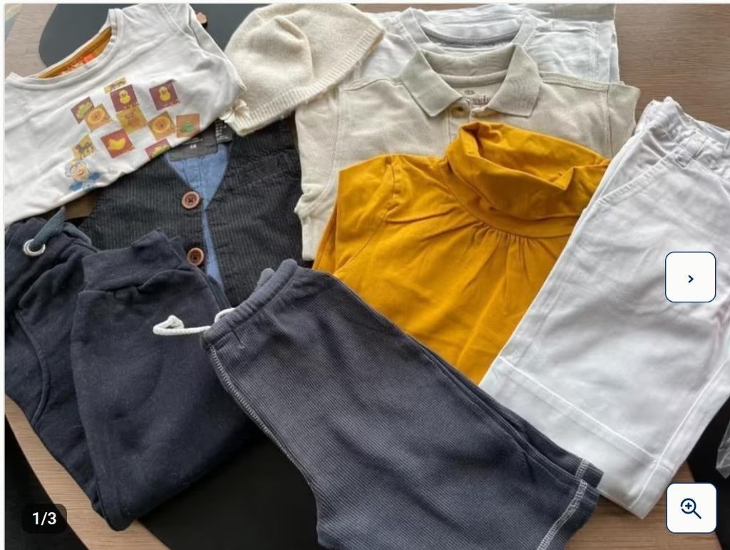 Colis : 9 vêtements (1 à 8 ans), Enlèvement ou Envoi, Comme neuf, Autres tailles