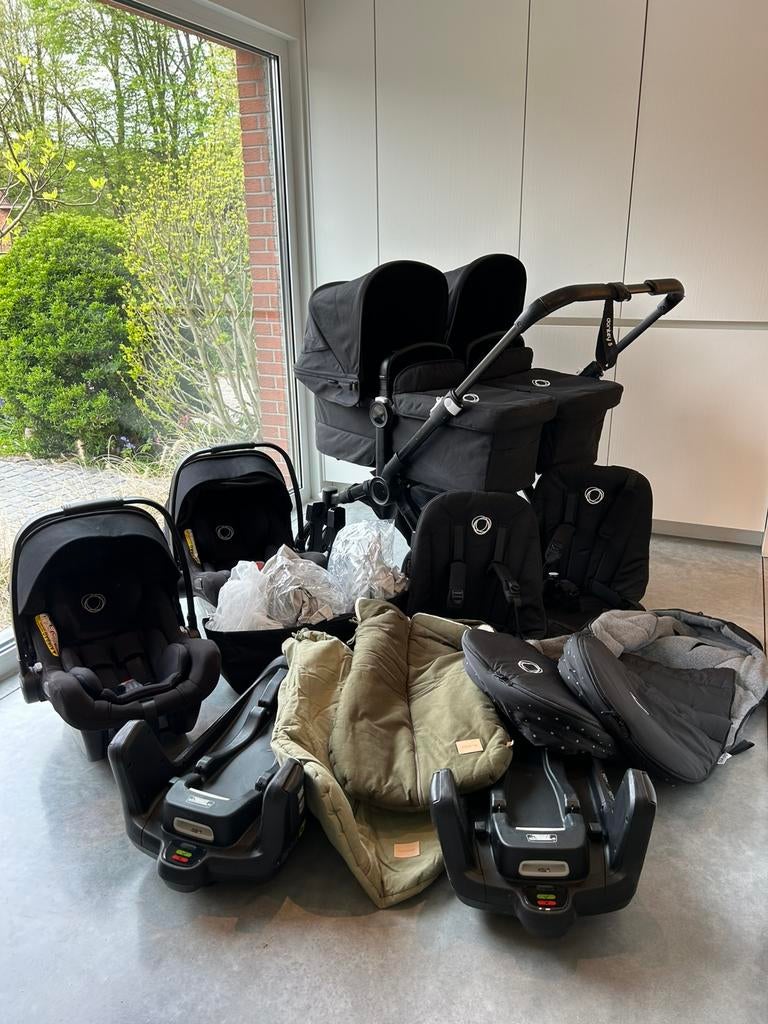 Bugaboo Donkey Duo 5 - Tweeling, Kinderen en Baby's, Ophalen, Zo goed als nieuw, Kinderwagen, Bugaboo