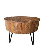 Rustieke houten bijzettafeltje, Huis en Inrichting, Ophalen, Minder dan 50 cm, Gebruikt, Minder dan 50 cm