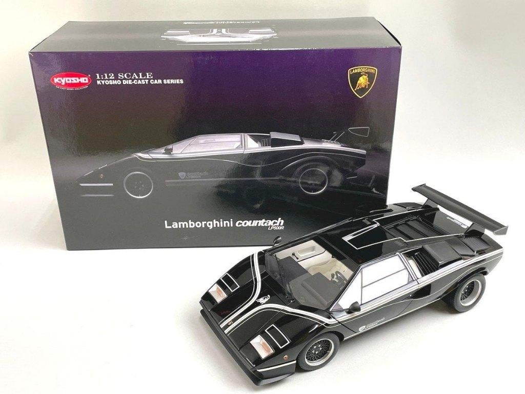 KYOSHO 1/12 Lamborghini Countach LP500R Zwart, Ophalen of Verzenden
