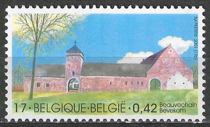 Belgique 2001 - Yvert 3013 /OBP 3018 - Ferme à Beauvech (PF), Timbres & Monnaies, Timbres | Europe | Belgique, Non oblitéré, Envoi