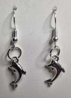 Boucles d'oreilles "Dauphins", Neuf, Argent, Envoi, Argent