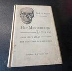 Ancien livre médical « Le corps humain » 1908, Enlèvement