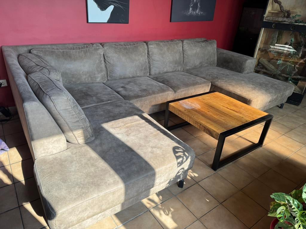 Grand canapé avec meridiennes, Maison & Meubles, Canapés | Salons, Utilisé, 300 cm ou plus, 150 cm ou plus, Enlèvement