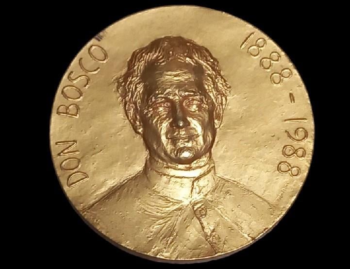 Don Bosco 1888-1988. DAMIHI ANIMAS., Ophalen of Verzenden, Brons