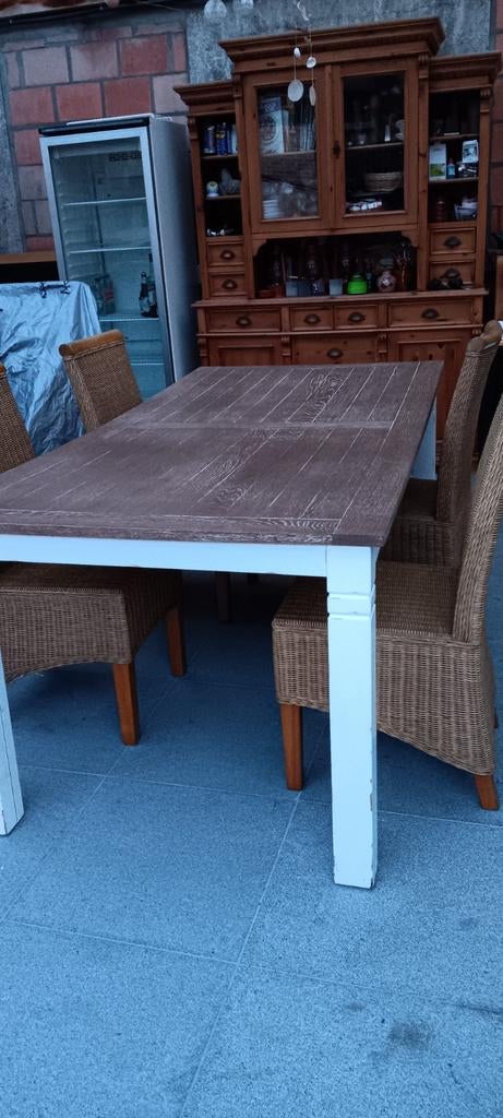 Tafel voor tuin/ terras/afdak vol hout, Enlèvement, Bois