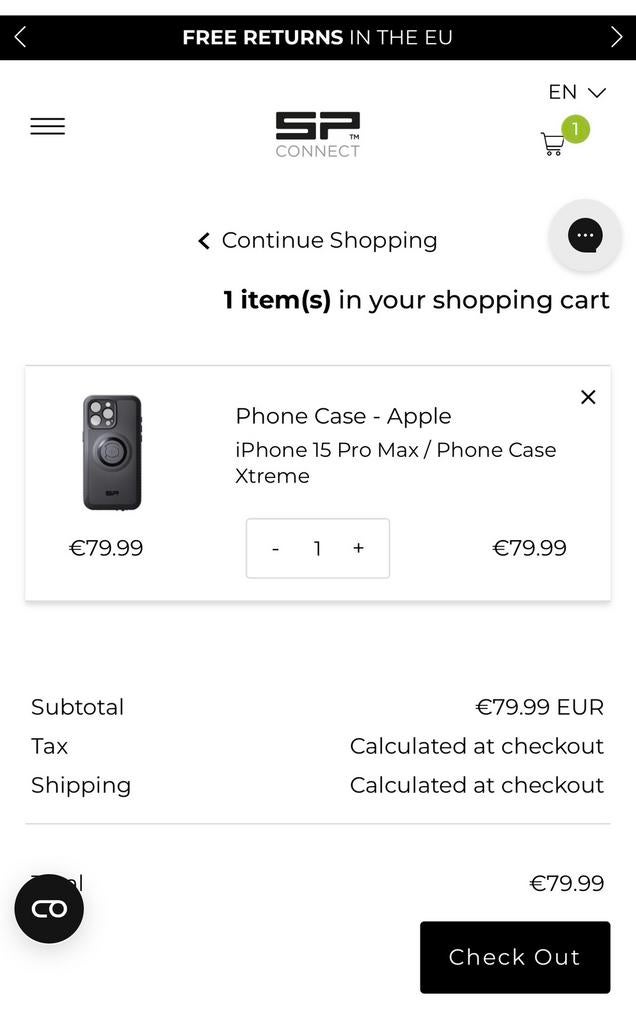 SP connect hoesje Iphone 15 pro MAX, Ophalen of Verzenden, Zo goed als nieuw