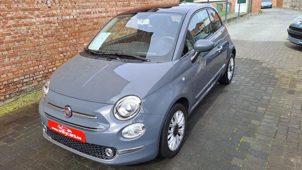 Fiat 500 Lounge 1.2i*Airco*Alu velgen*pano-dak*mistlampen*di, 4 zetels, Stof, Gebruikt, Euro 6