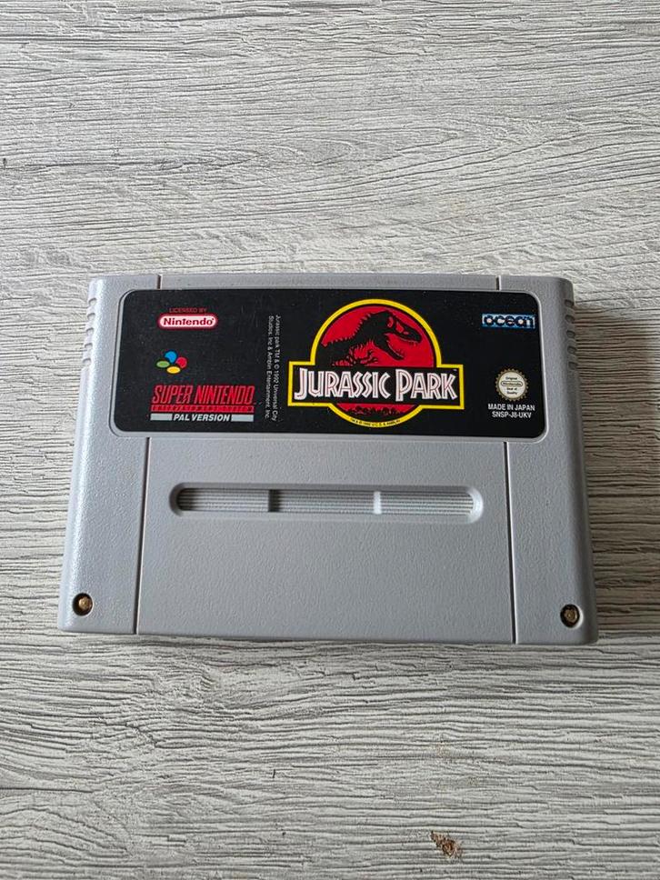 Jurassic Park Super Nintendo SNES, Consoles de jeu & Jeux vidéo, Jeux | Nintendo Super NES, Comme neuf, Aventure et Action, 1 joueur