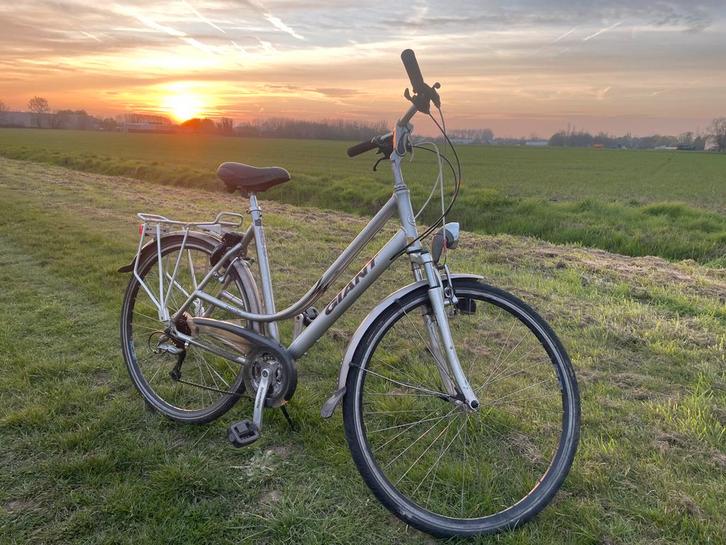 Stadsfiets / vrouwenfiets Giant, Fietsen en Brommers, Fietsen | Dames | Damesfietsen, Zo goed als nieuw, Giant, Versnellingen