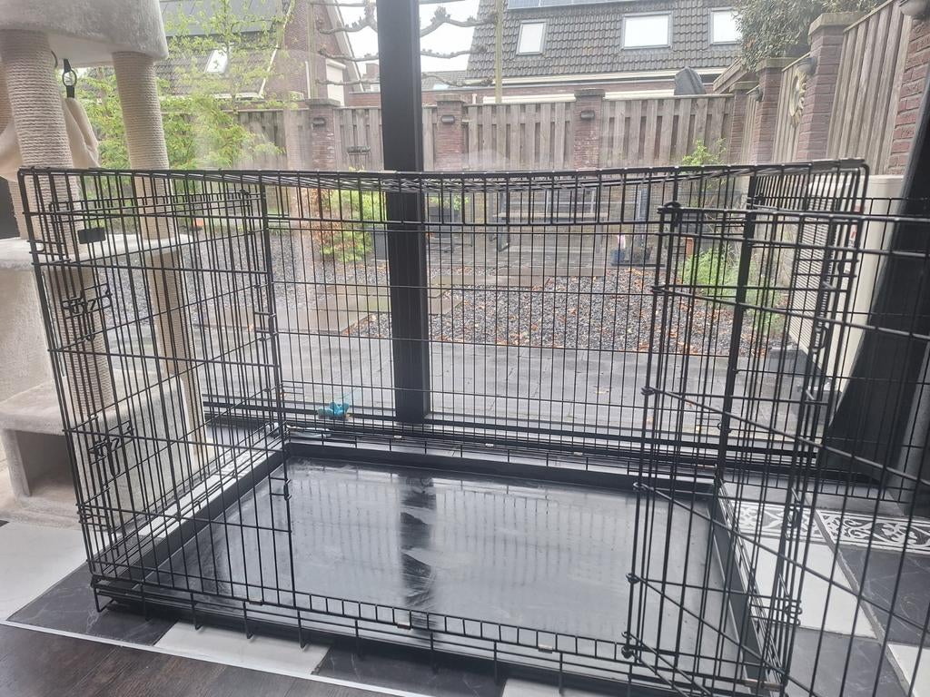 zwarte XL bench in goede staat, Enlèvement