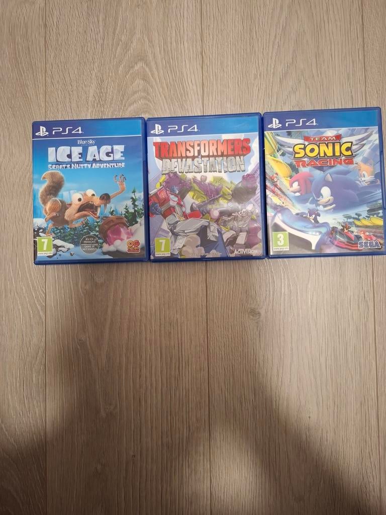 Sonic Racing,TRANSFORMERS DEVASTATION,Ice Age, Consoles de jeu & Jeux vidéo, Jeux | Sony PlayStation 4, Enlèvement ou Envoi, 1 joueur