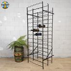 Véritable casier à vin de restaurant en métal antique (116 b, Enlèvement ou Envoi, Comme neuf, Métal, 75 cm ou plus