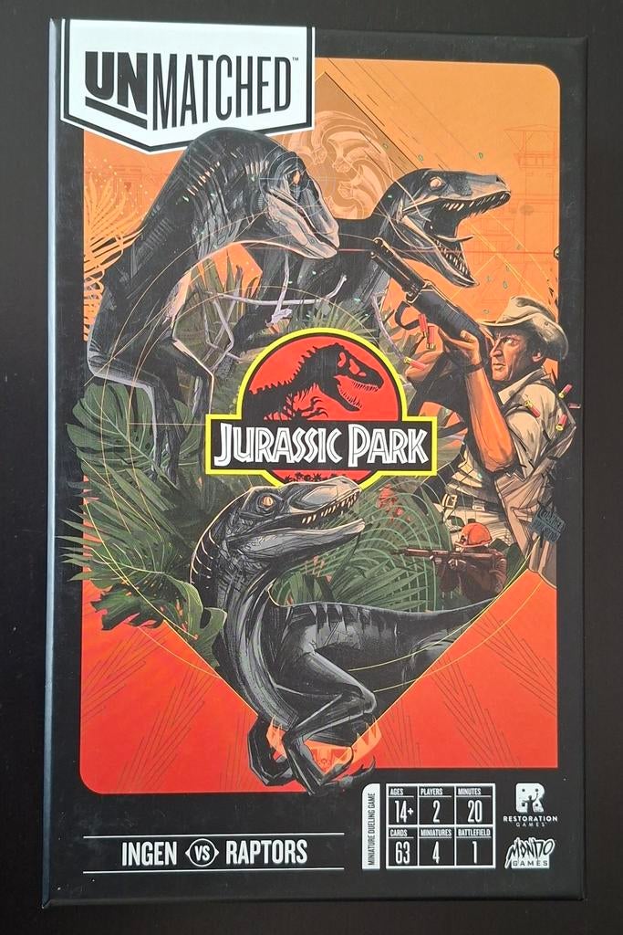 Unmatched: Ingen vs Raptors, 1 ou 2 joueurs, Enlèvement ou Envoi, Comme neuf, White Goblin Games