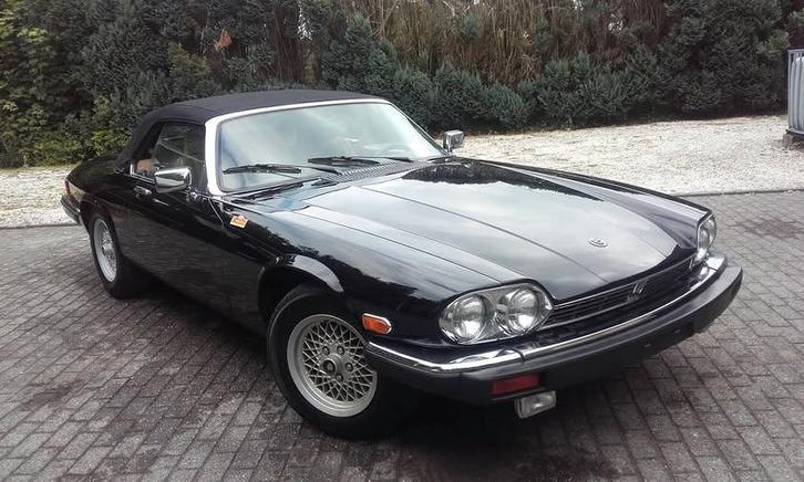 Jaguar XJS cabriolet, Auto's, Oldtimers, Particulier, Jaguar, Benzine, Cabriolet, 2 deurs, Automaat, Zwart, Beige, Leder, Achterwielaandrijving
