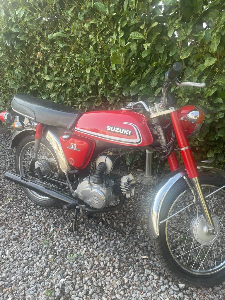 Suzuki A50, Fietsen en Brommers, Brommers | Oldtimers, Klasse B (45 km/u), Ophalen, Overige merken, 4 versnellingen