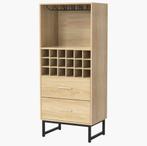 Étagère à vin/armoire à vin en parfait état en métal et bois, Maison & Meubles, Enlèvement