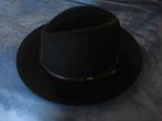 Crushable waterproof zwarte hoed, heren. mt 58cm, Enlèvement ou Envoi, Porté, 58 ou 59 cm (L, 7¼ ou ⅜ pouces), Chapeau