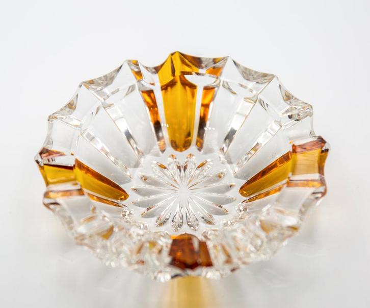 Vintage jaren '60 kristallen asbak, Antiek en Kunst, Antiek | Glaswerk en Kristal, Ophalen of Verzenden