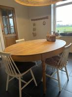 Jolie table ancienne ovale en chêne massif, Maison & Meubles, Tables | Tables à manger, Enlèvement, Ovale, Chêne