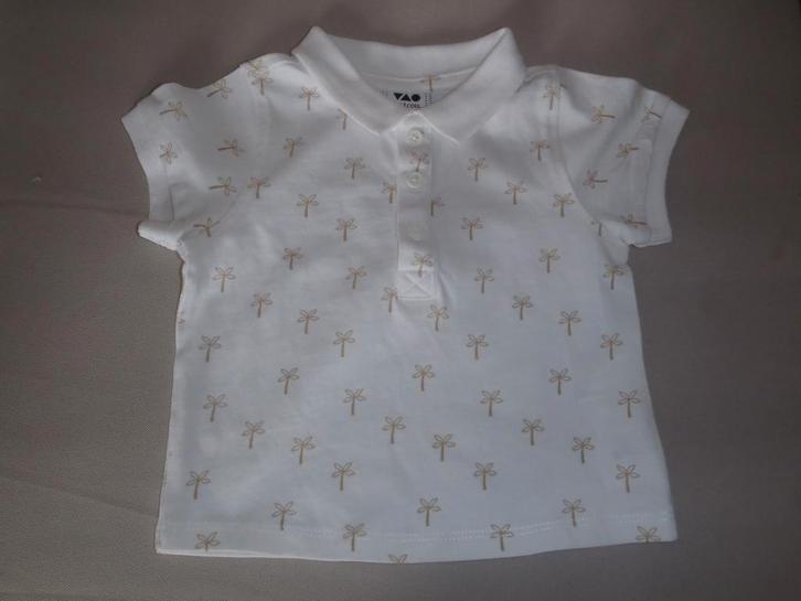 polo blanc + dessin taille 74, Enfants & Bébés, Vêtements de bébé | Taille 74, Comme neuf, Garçon, Autres types, Enlèvement ou Envoi
