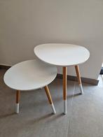 Bijzettafeltjes, Huis en Inrichting, Tafels | Bijzettafels, Ophalen, Gebruikt, Rond, Hout
