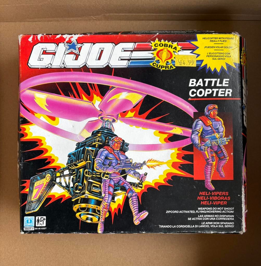 Hélicoptère Gijoe Battle neuf dans une boîte vintage, Enlèvement ou Envoi, Neuf