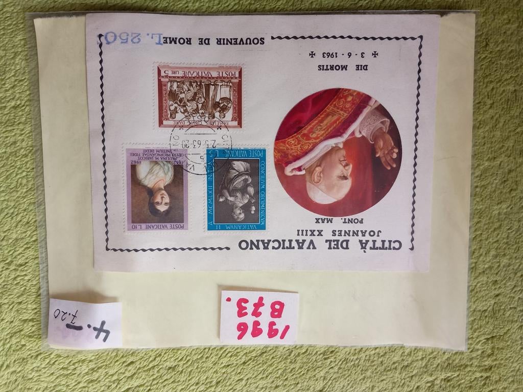 Velletje van Vaticaan ., Ophalen of Verzenden