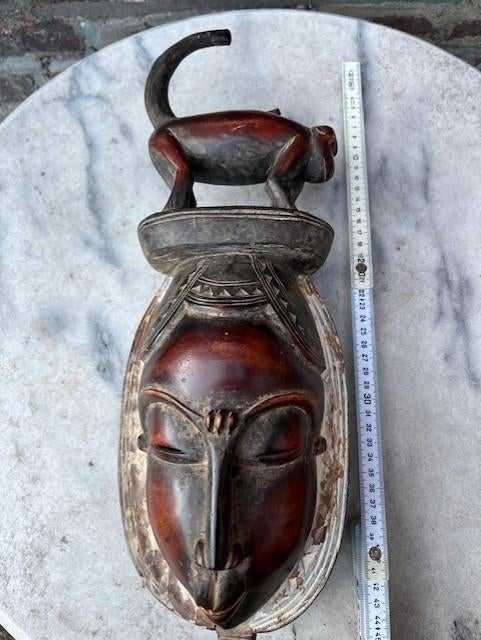 Antiek houten Afrikaans masker, Antiek en Kunst, Ophalen of Verzenden