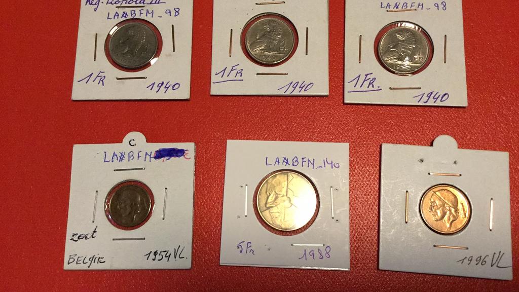 Belgische munten, Ophalen of Verzenden
