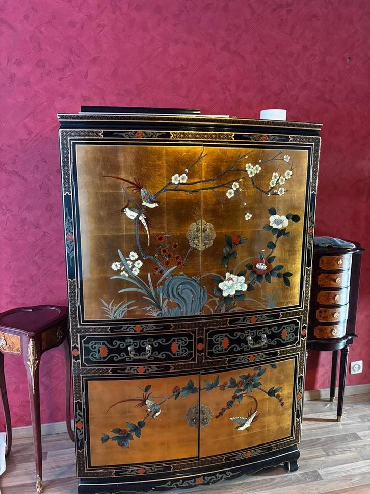 Prachtig Aziatische lakmeubel – topstaat – geen haast, Antiek en Kunst, Antiek | Meubels | Kasten, Ophalen