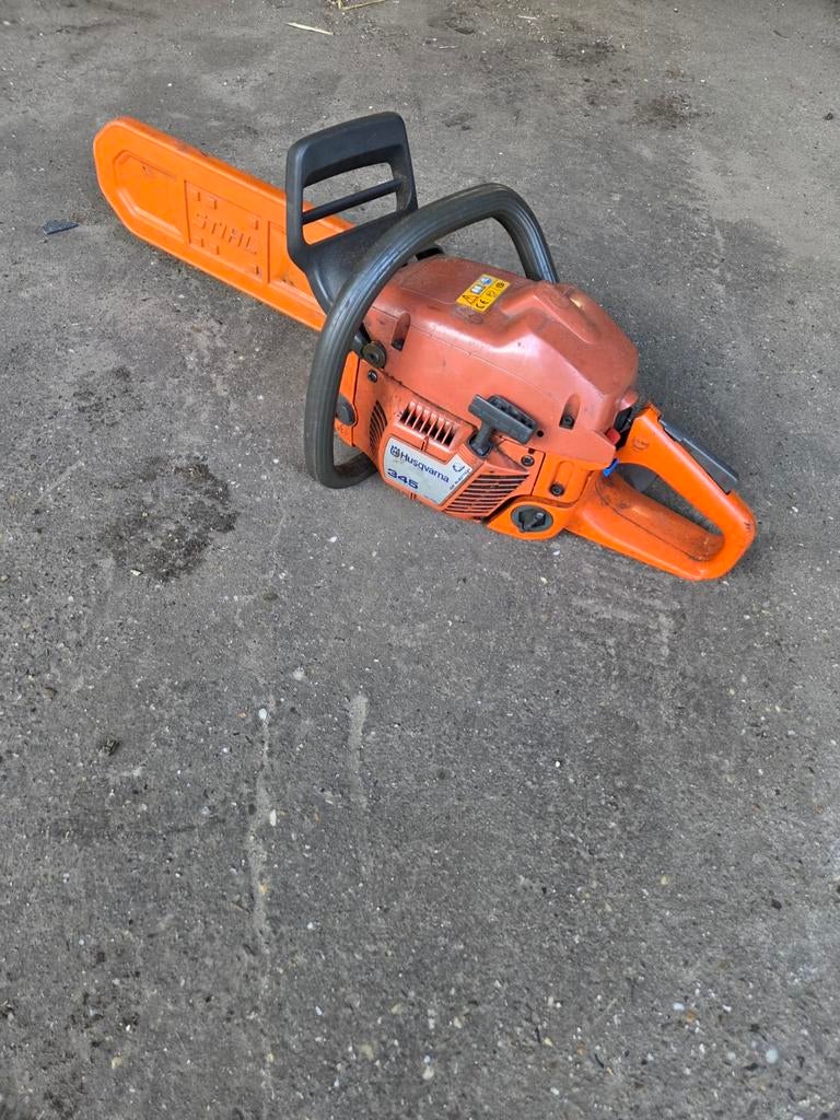 Husqvarna 345 kettingzaag, Ophalen, Gebruikt, Kettingzaag, Husqavarna