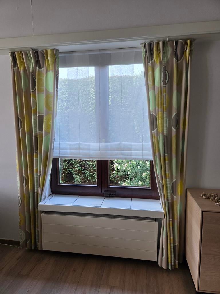Gordijnen/overgordijnen zo goed als nieuw, Huis en Inrichting, Stoffering | Gordijnen en Lamellen, Ophalen