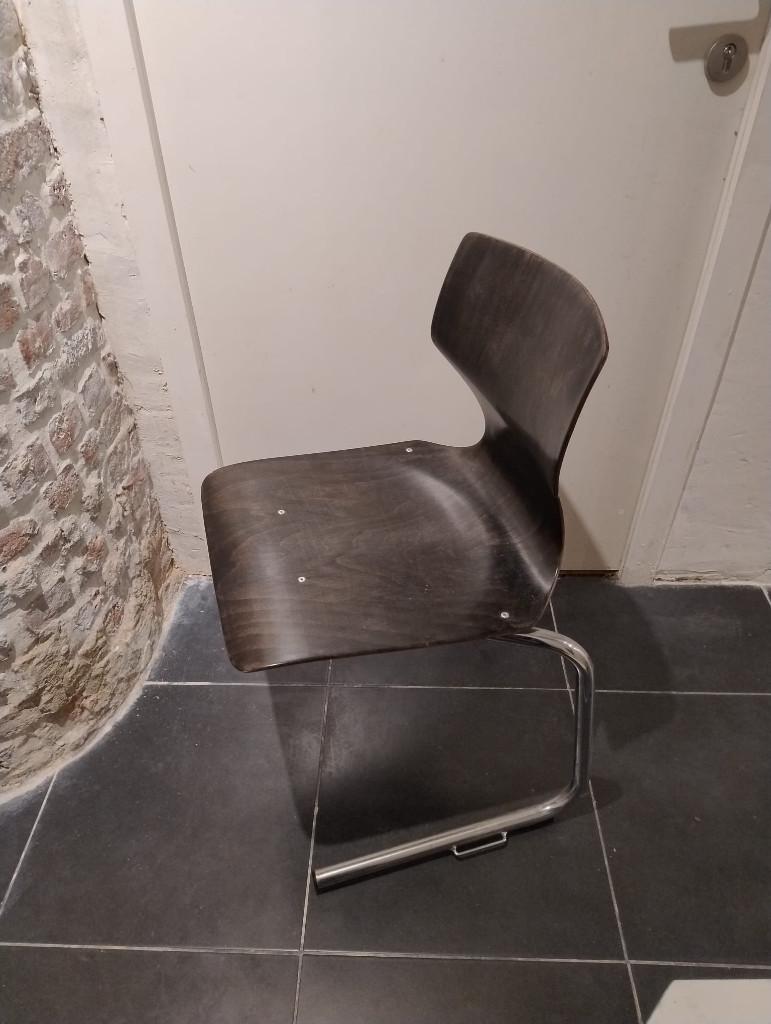 Chaises design vintage, Enlèvement, Bois, Noir, Cinq, Six Chaises ou plus