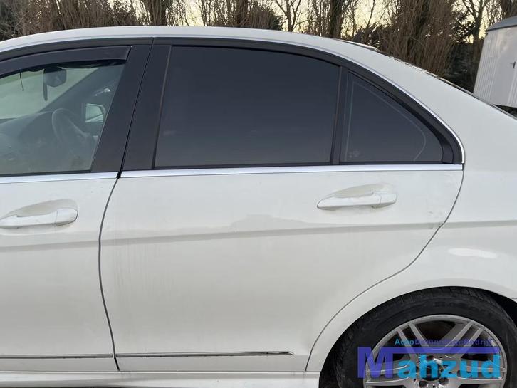 MERCEDES C KLASSE W204 WIT 650 links achter deur 2007-2011, Auto-onderdelen, Carrosserie, Deur, Mercedes-Benz, Achter, Links, Gebruikt