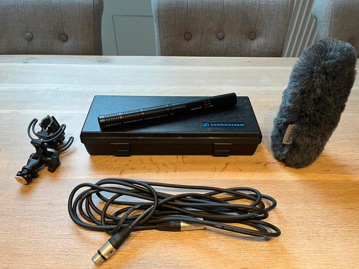 Sennheiser MKH 60 + toebehoren, Muziek en Instrumenten, Microfoons, Zo goed als nieuw, Ophalen of Verzenden