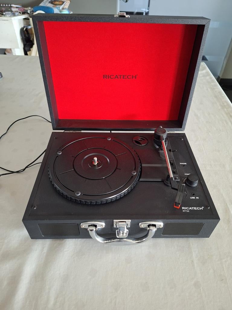 Platenspeler (draagbaar) RICATECH RTT21, Audio, Tv en Foto, Ophalen, Platenspeler