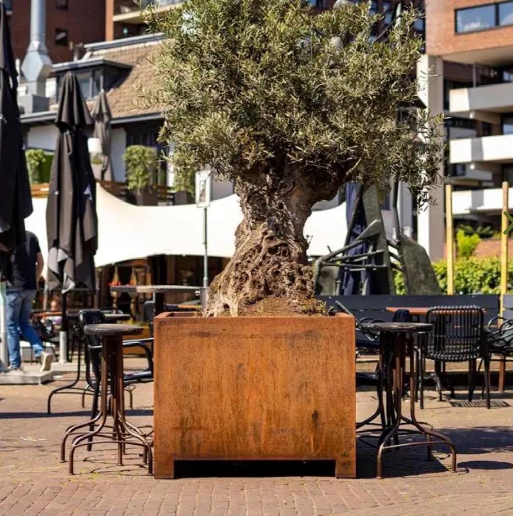 Bacs à fleurs en acier Corten sur pieds, Jardin & Terrasse, Enlèvement, Neuf, Métal