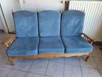 Sofa driezit en 3 x éénzit retro, Ophalen, Zo goed als nieuw, Hout, Klassiek retro