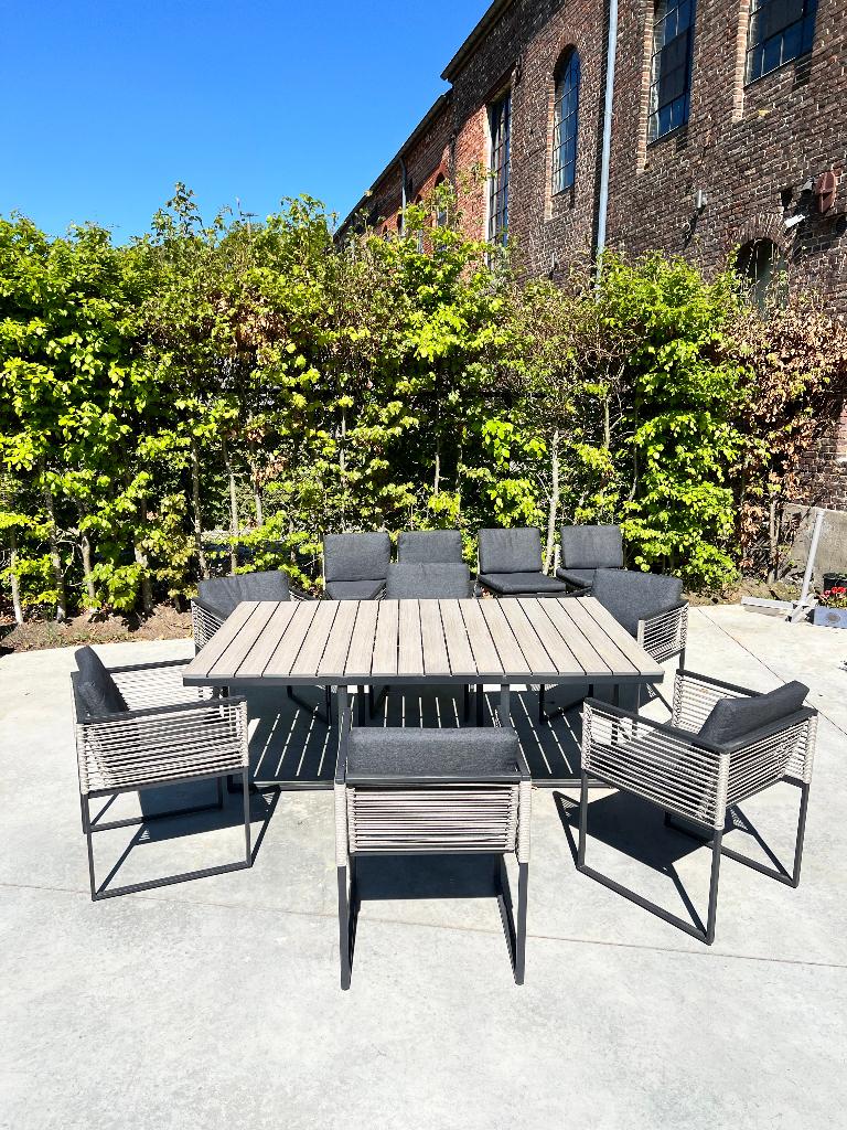 Tuinset, Tuin en Terras, Ophalen, Eettafel, Meer dan 8 zitplaatsen, Aluminium