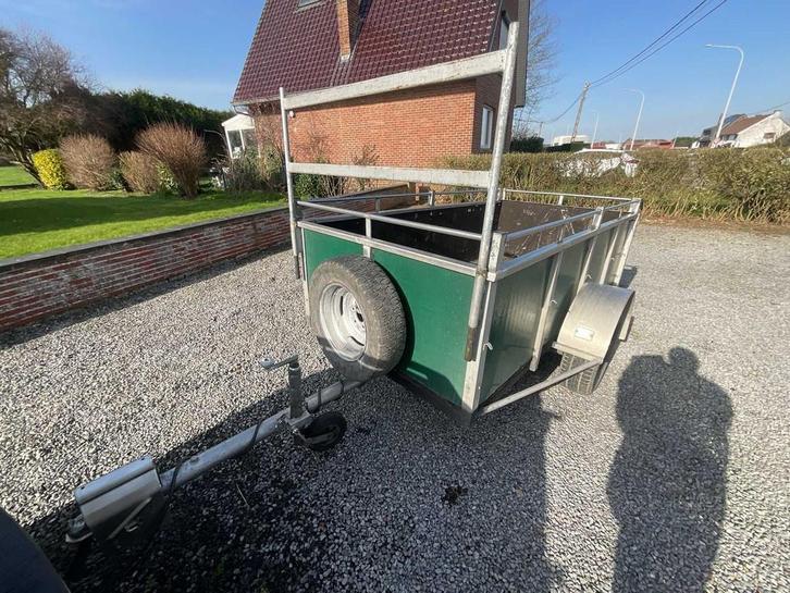 Remorque de voiture utilitaire simple essieu avec rehausses, Autos : Divers, Remorques, Utilisé