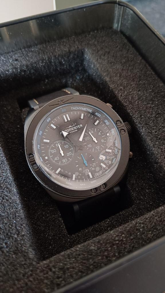 Nieuwe Aeromeister Amsterdam in complete verpakking., Bijoux, Sacs & Beauté, Montres | Hommes, Neuf, Montre-bracelet, Autres marques