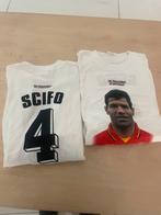 Vintage Enzo Scifo T-shirts (2 stuks )XXL, Ophalen of Verzenden, Zo goed als nieuw, Overige maten, Wit