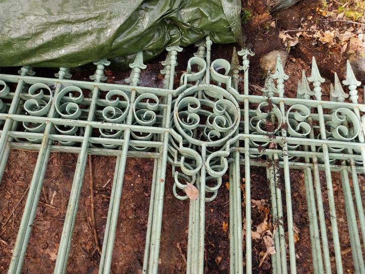 Clôture et portail en fer forgé., Jardin & Terrasse, Clôtures de jardin, Fer, Enlèvement