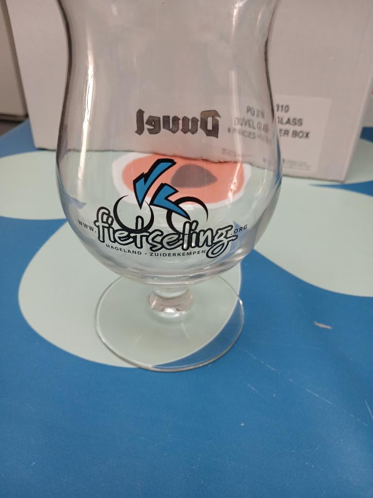 Duvel glas fietseling, Ophalen, Zo goed als nieuw, Bierglas